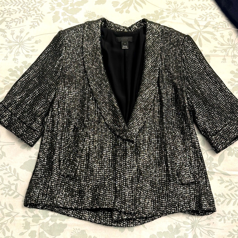 EUC J.Crew Collection Sequin Jacket, Size 2